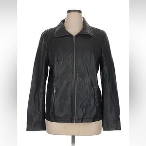 UGC Style & Co faux leather jacket with quilted details XL